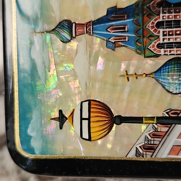 Vintage Fedoskino lacquer box - Picture 6 of 12